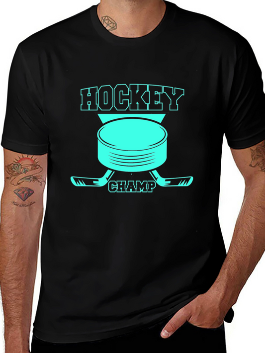 Hockey Champ Graphic Tee - Black