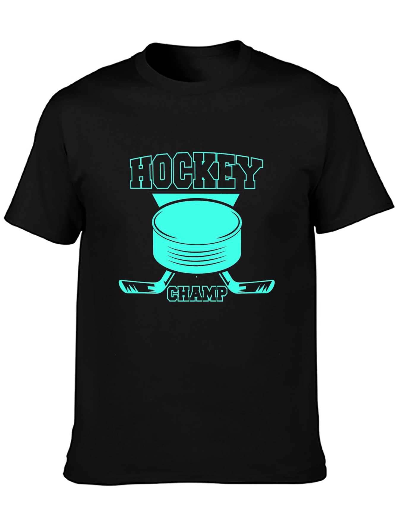 Hockey Champ Graphic Tee - Black