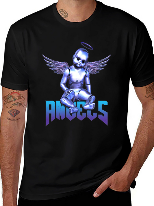 Angels Robot Baby Graphic Print T-Shirt