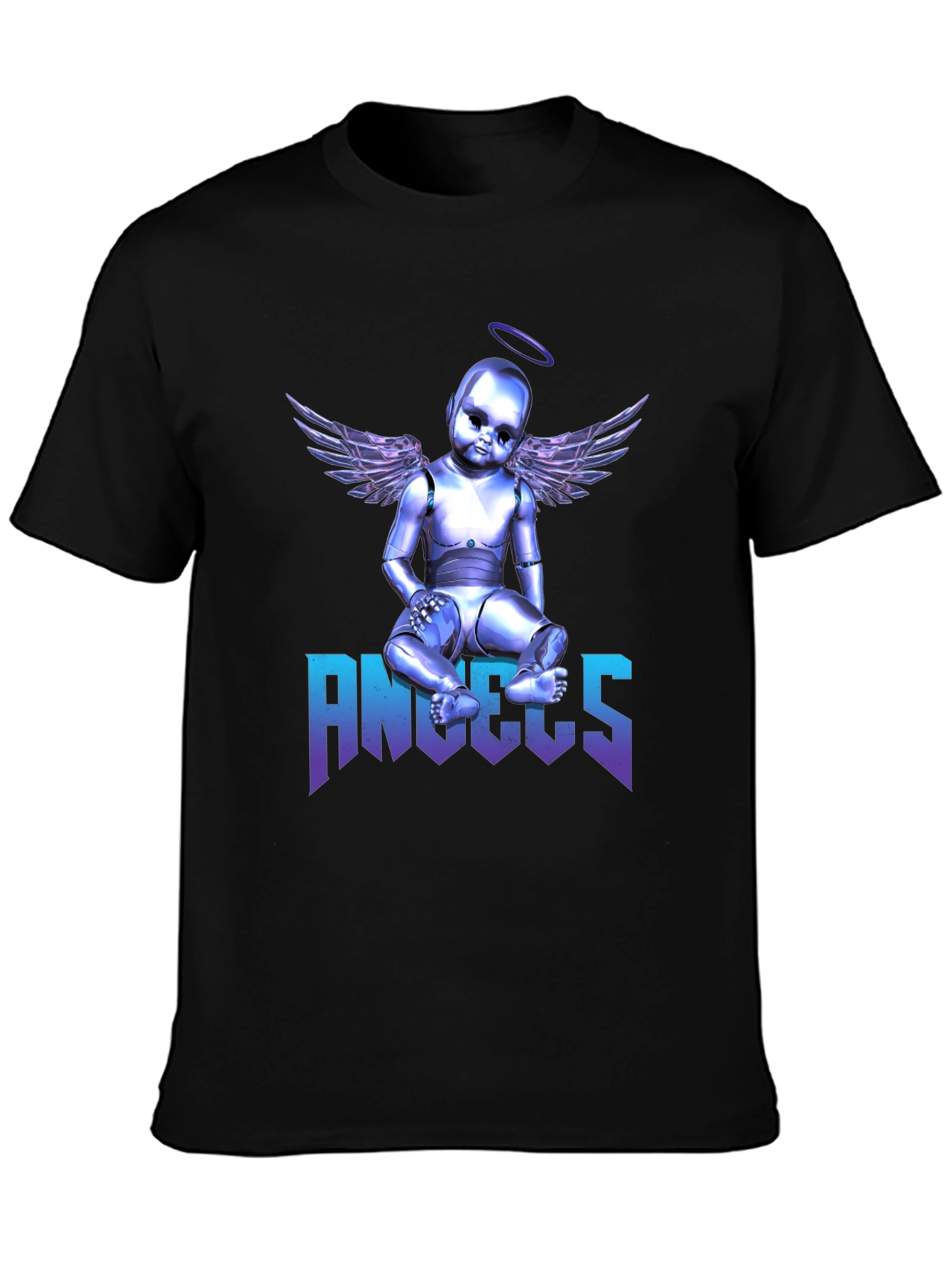 Angels Robot Baby Graphic Print T-Shirt