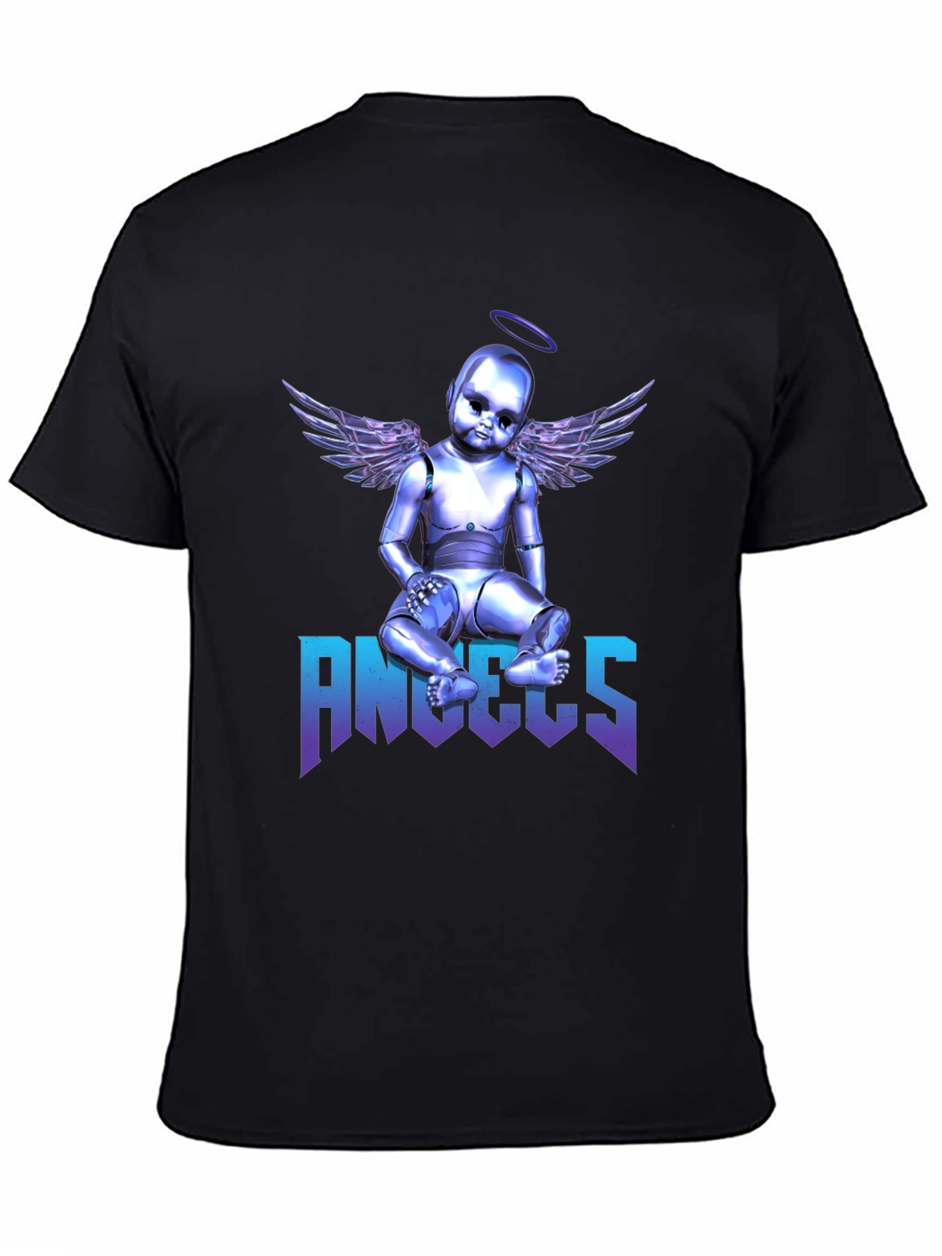 Angels Robot Baby Graphic Print T-Shirt