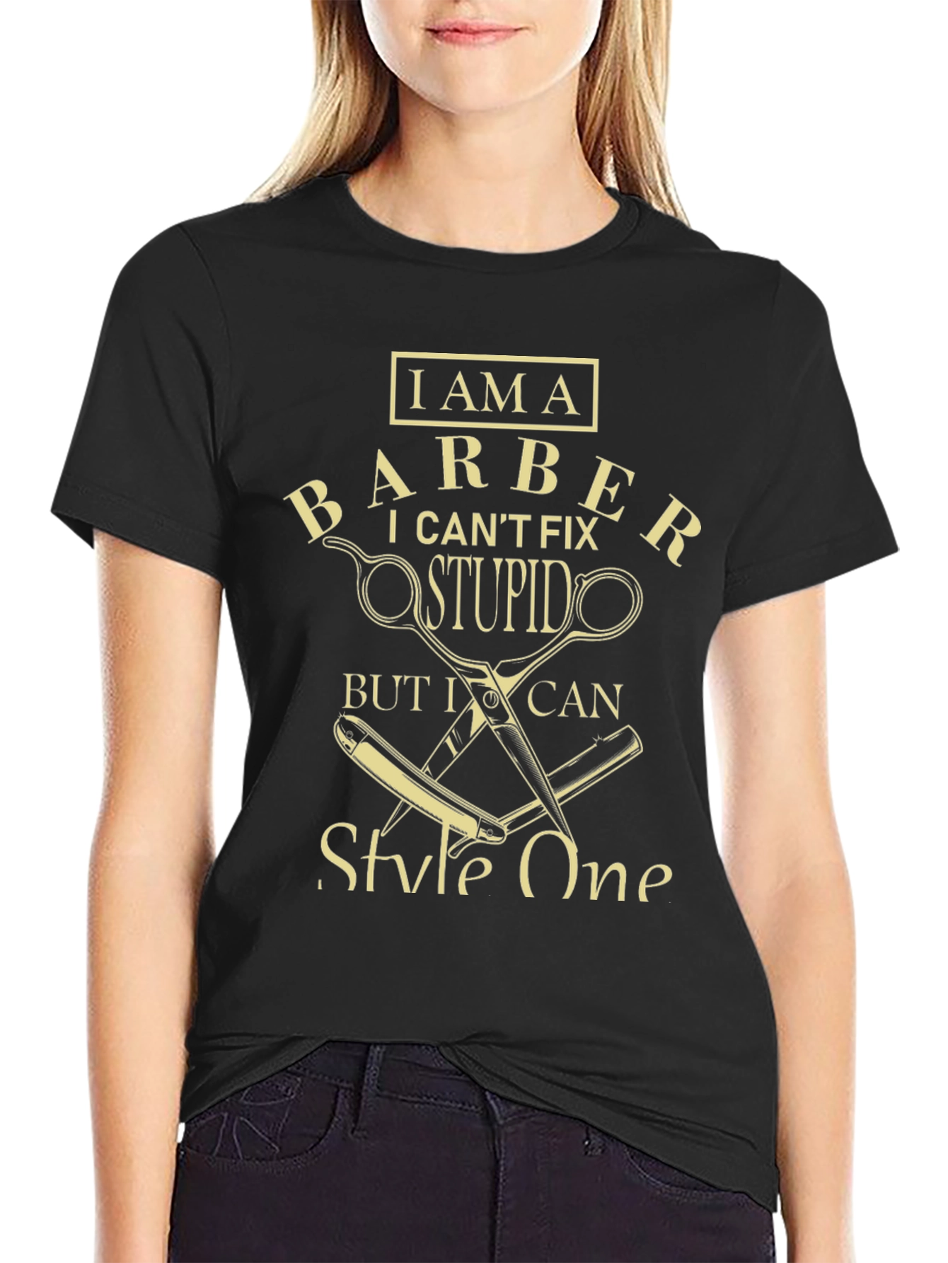 I Am A Barber Funny Graphic T-Shirt