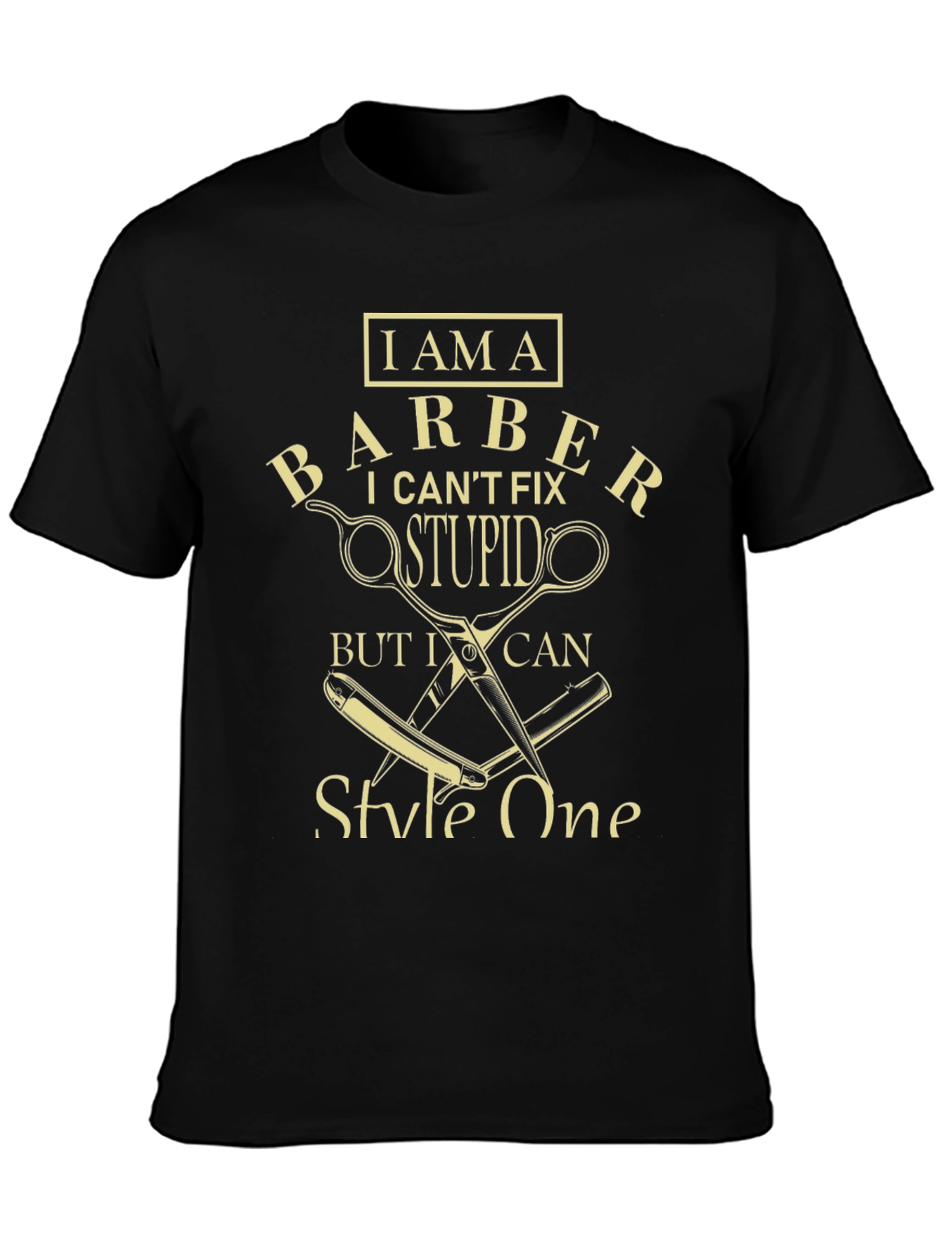 I Am A Barber Funny Graphic T-Shirt