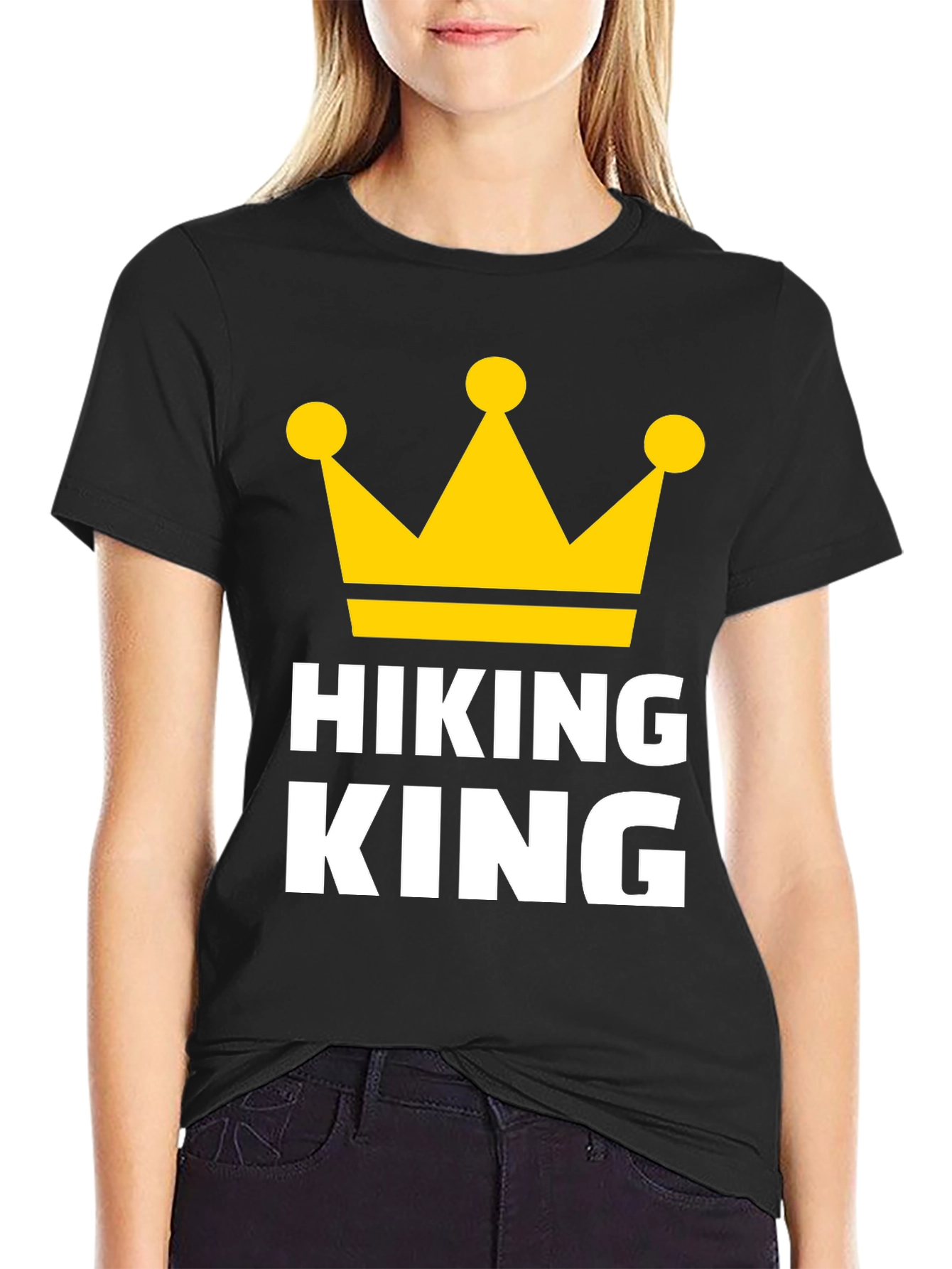 Hiking King Graphic Tee - Adventure Ready T-Shirt