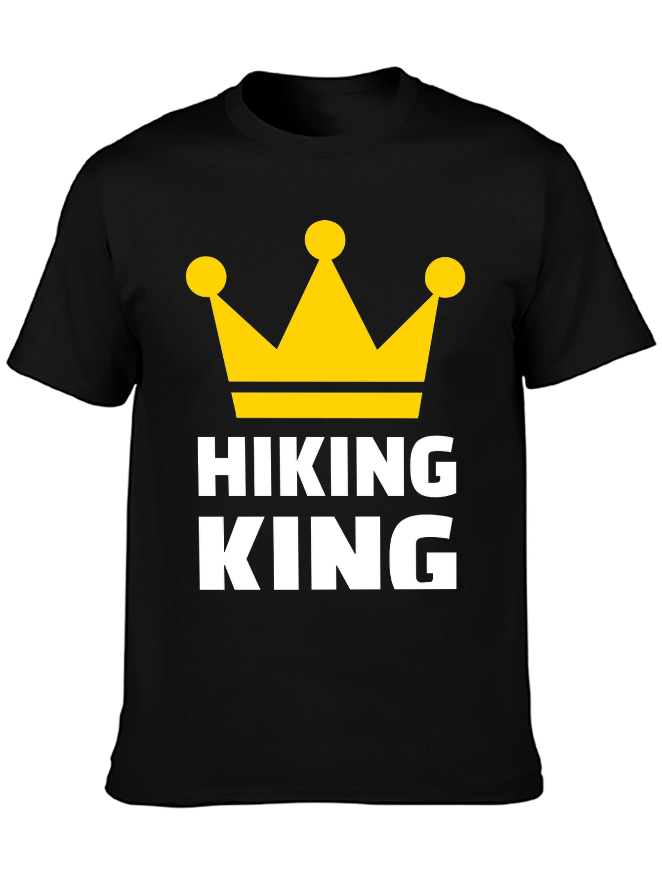 Hiking King Graphic Tee - Adventure Ready T-Shirt