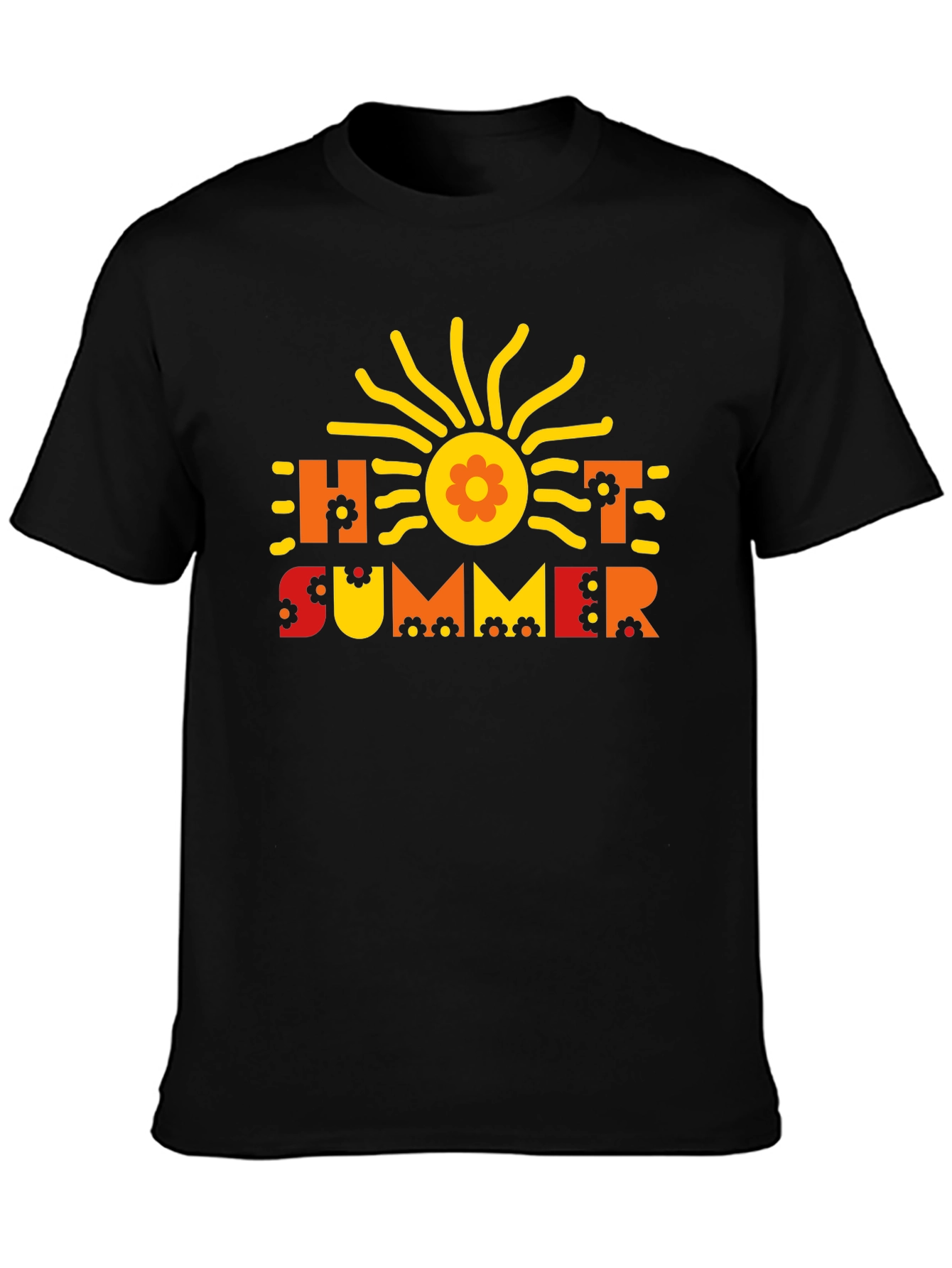Hot Summer Graphic Tee - Retro Style