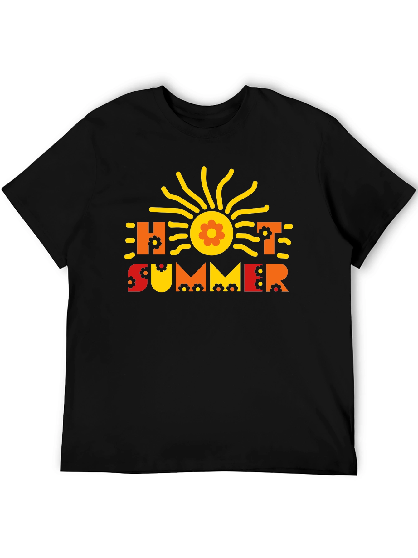 Hot Summer Graphic Tee - Retro Style