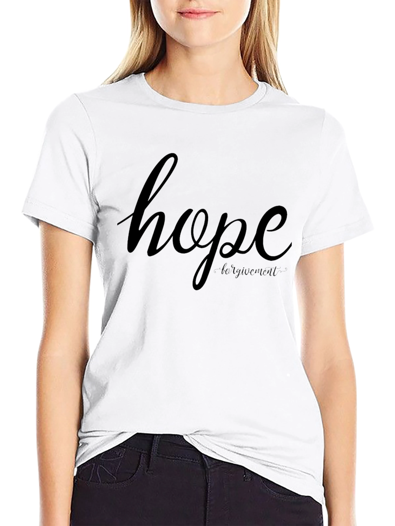 Hope Forgiveness Black T-Shirt