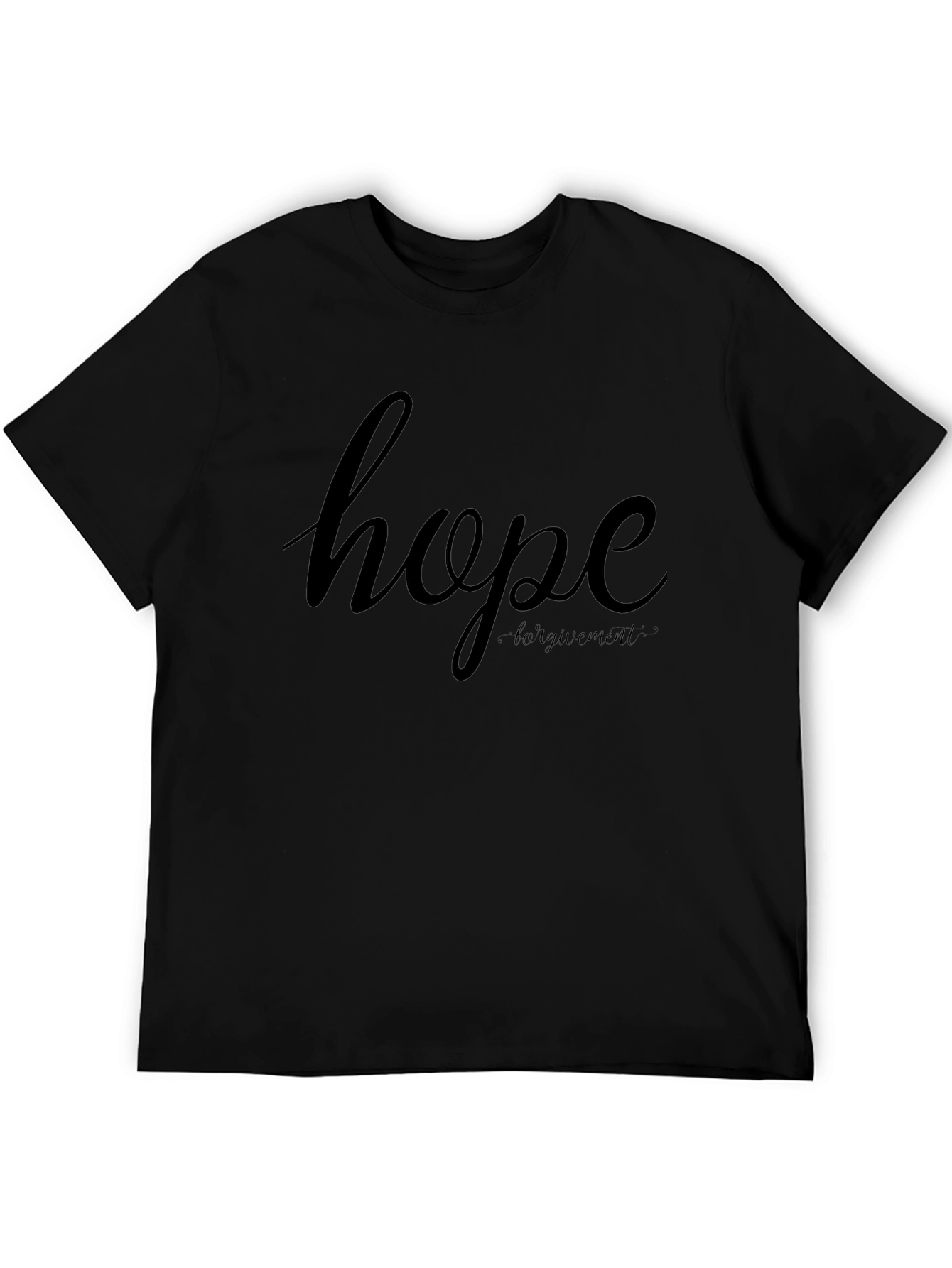 Hope Forgiveness Black T-Shirt