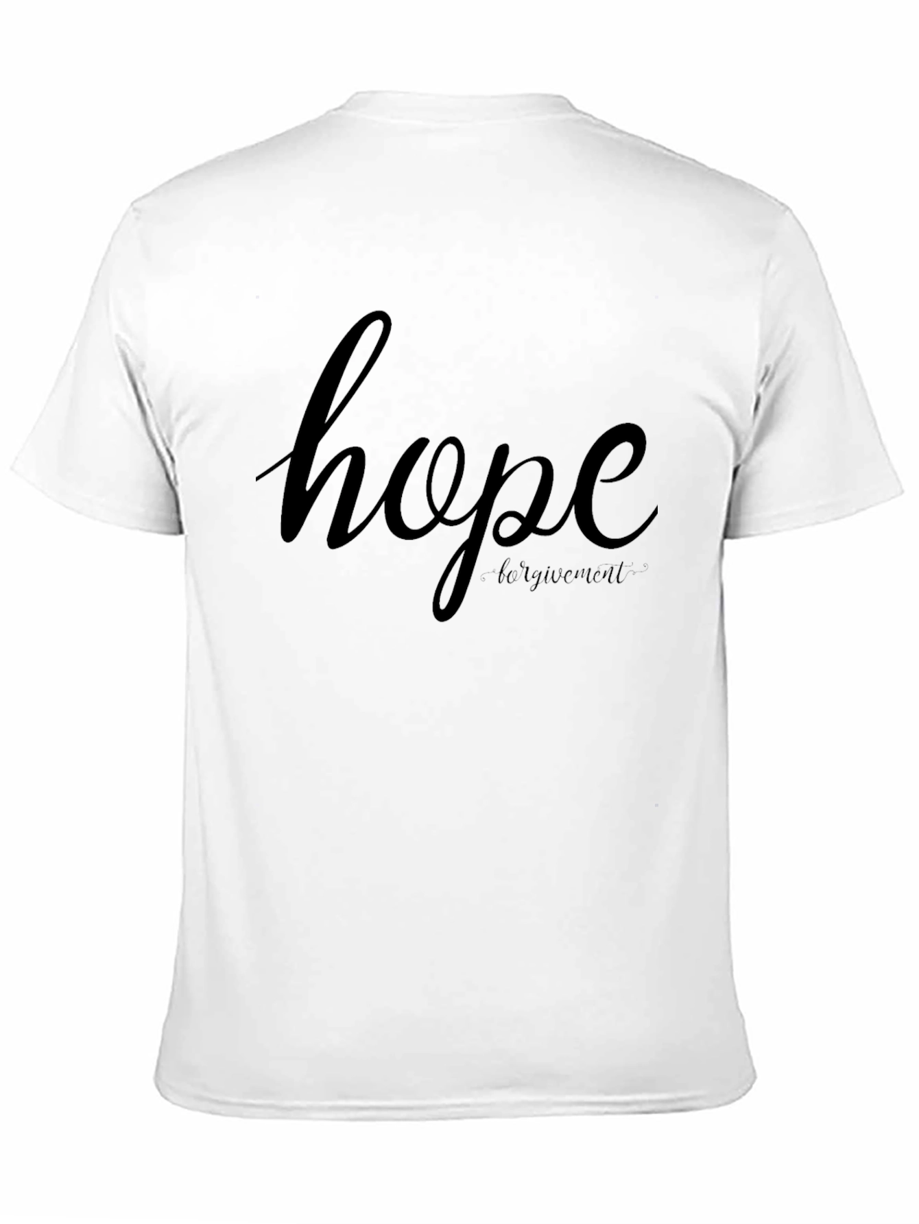 Hope Forgiveness Black T-Shirt