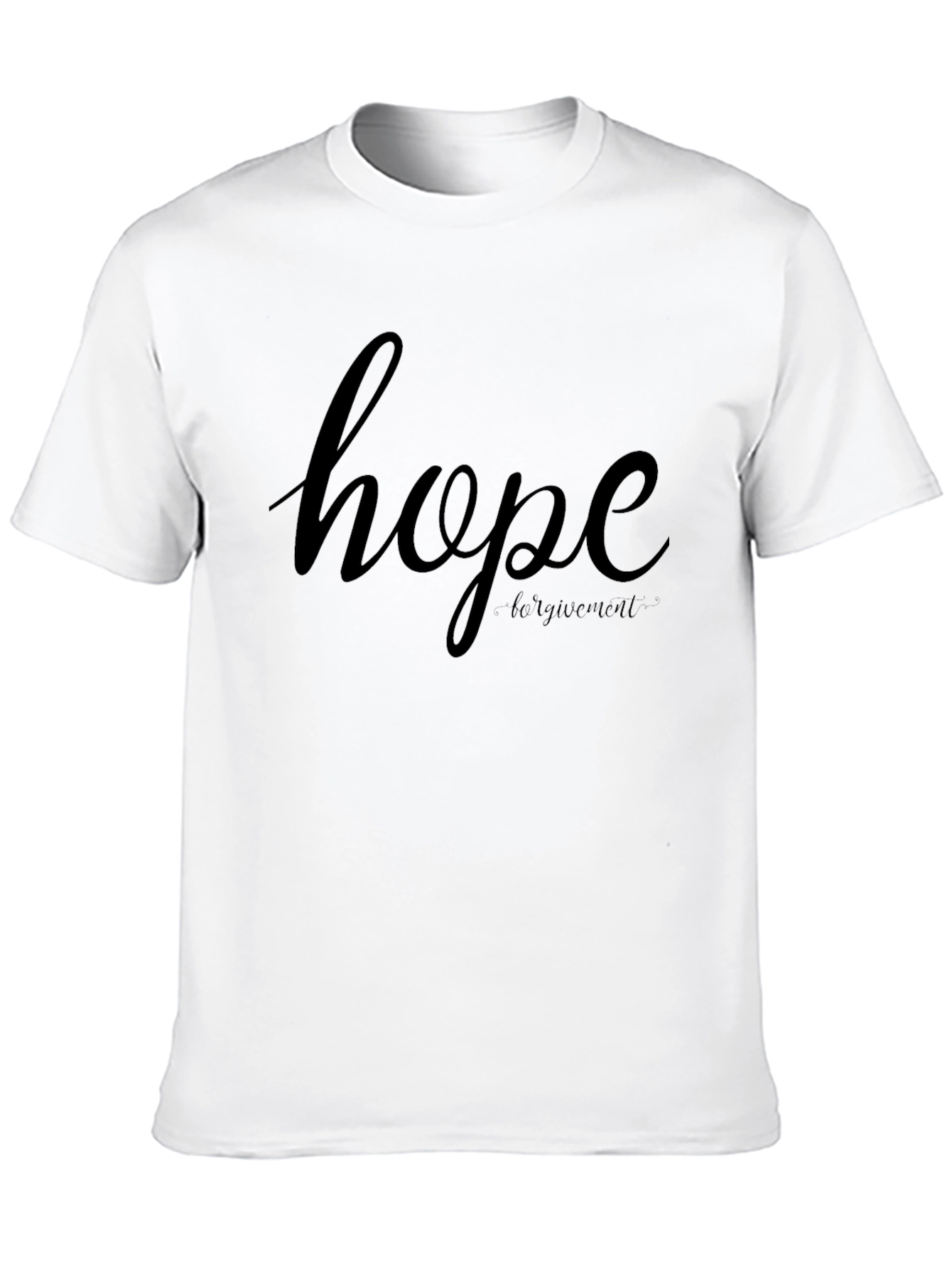 Hope Forgiveness Black T-Shirt