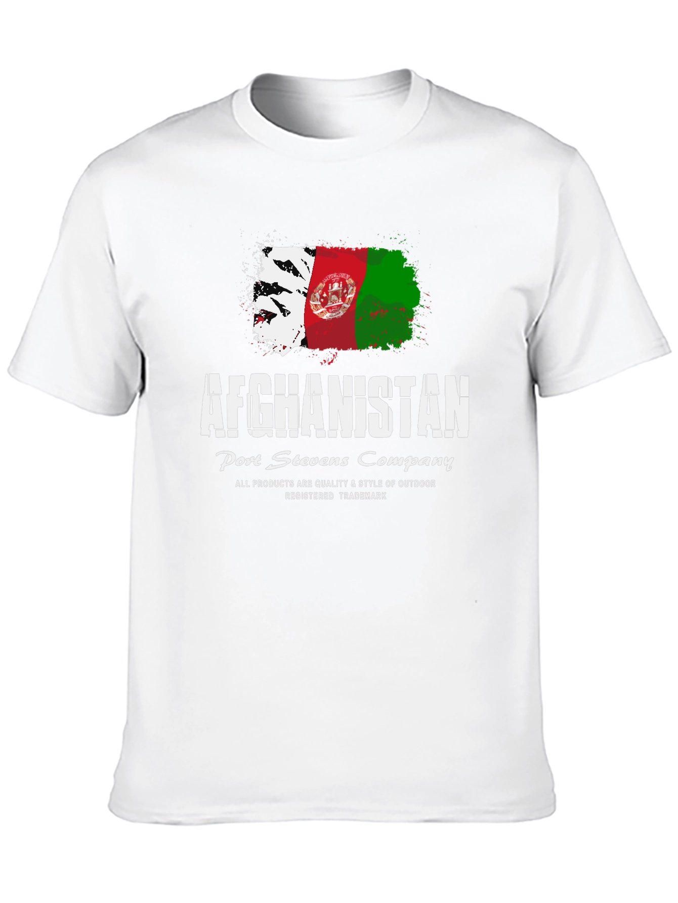 Afghanistan Flag Graphic T-Shirt - Port Stevens Company