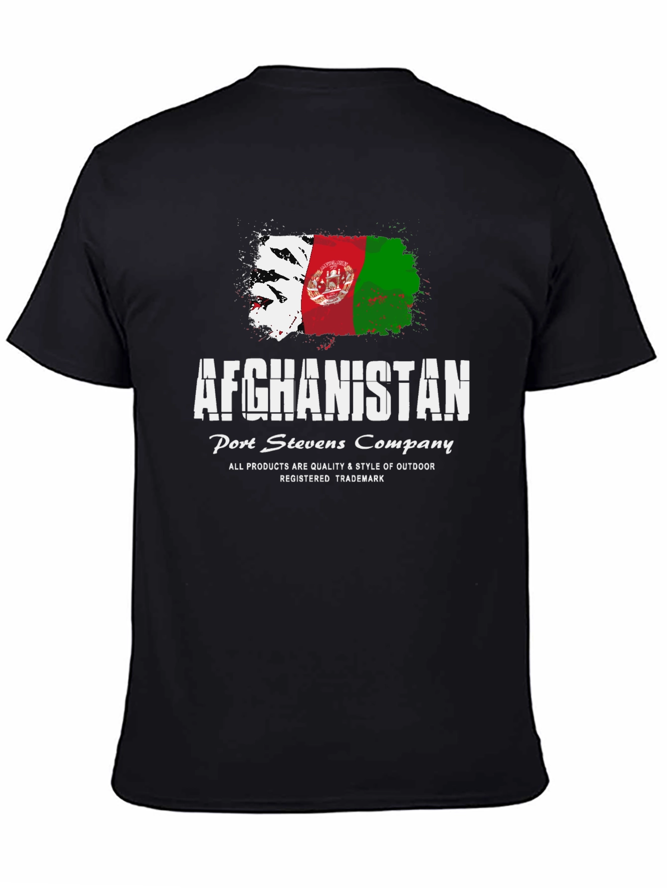Afghanistan Flag Graphic T-Shirt - Port Stevens Company