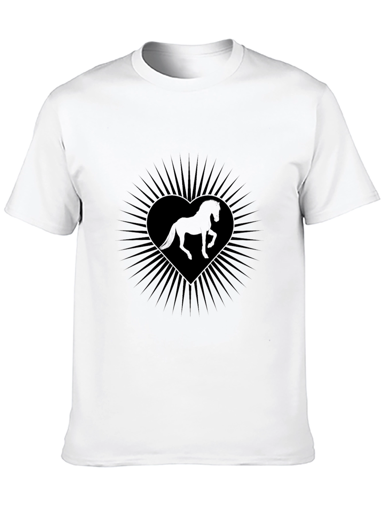 Horse Heart Tee - Stylish Graphic T-Shirt