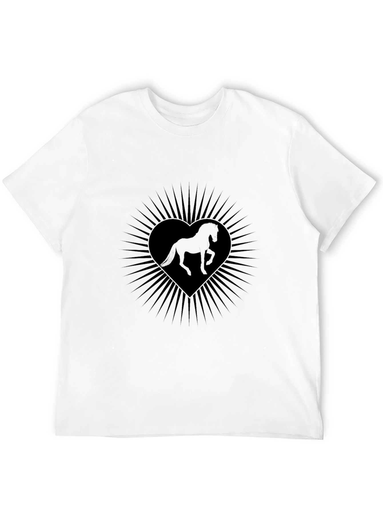 Horse Heart Tee - Stylish Graphic T-Shirt