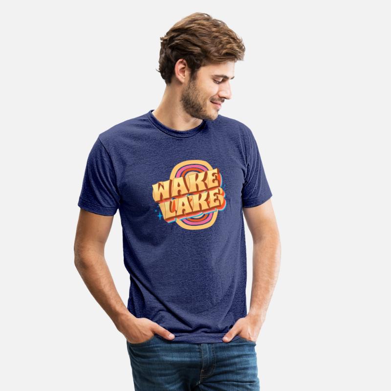 Wake And Lake Time Boating Design Captain T-shirt