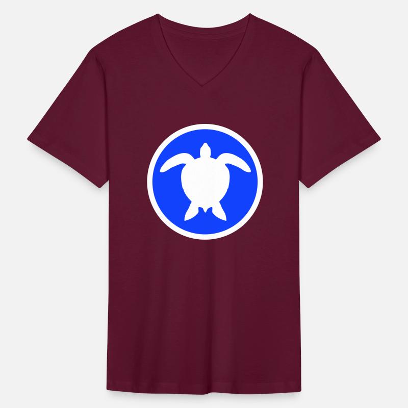 Water turtle circle round silhouette symbol logo