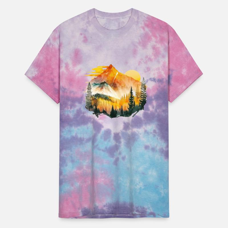 Watercolor Mountains Nature Hiking Explore Wild 3