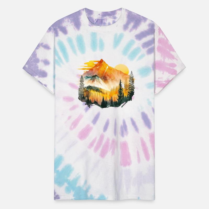 Watercolor Mountains Nature Hiking Explore Wild 3