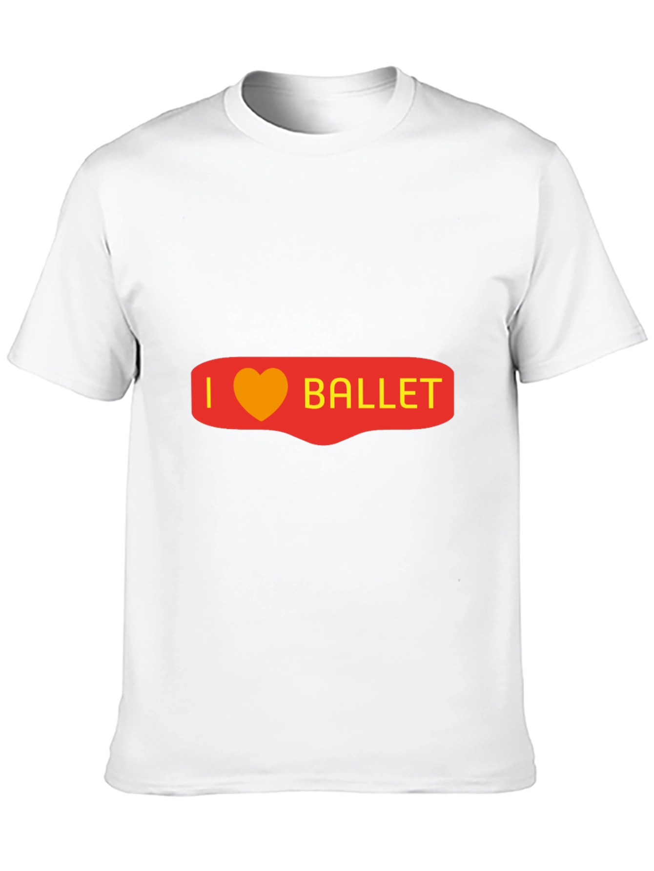 I Heart Ballet Graphic Tee - Black Cotton Blend