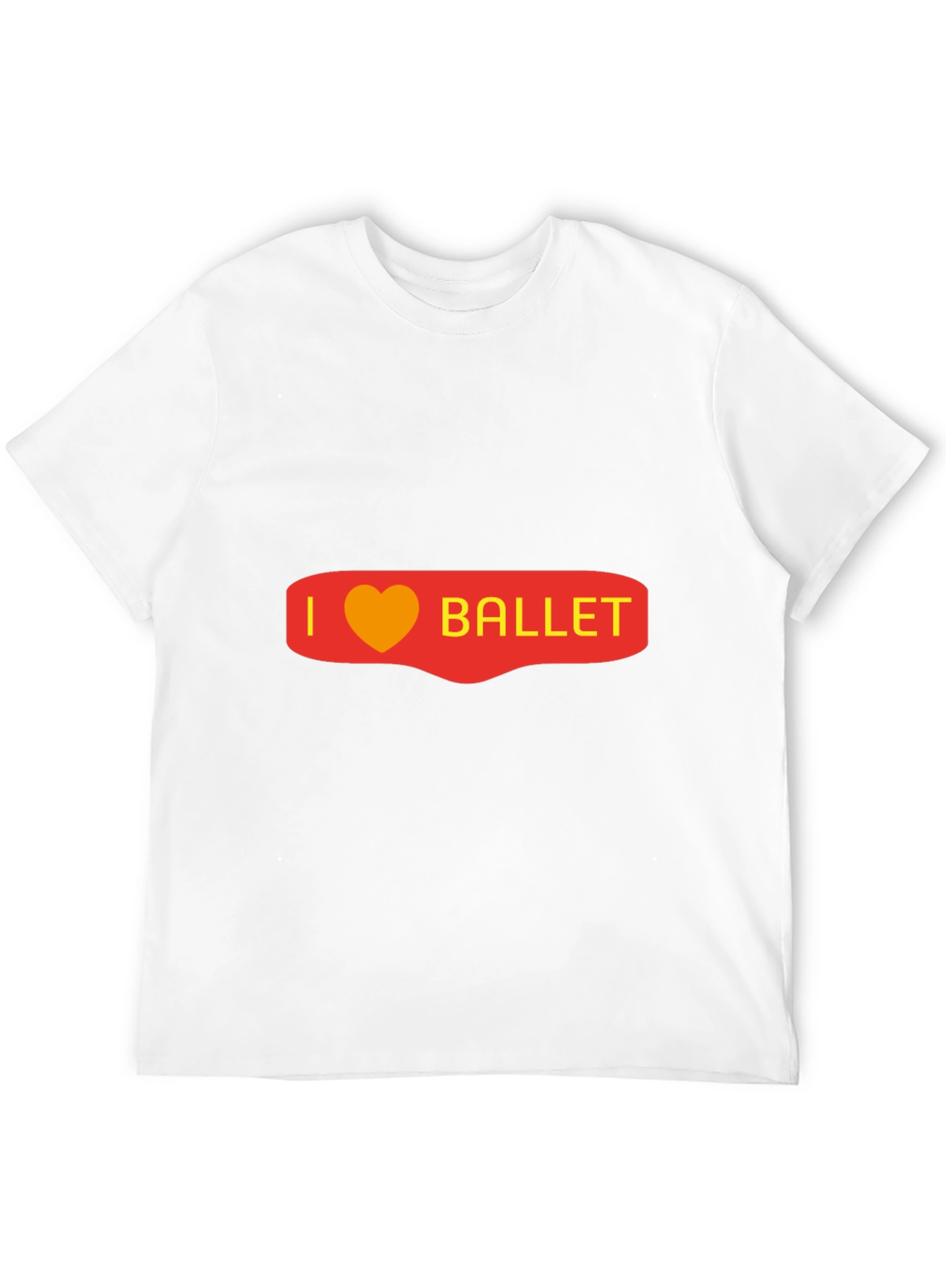 I Heart Ballet Graphic Tee - Black Cotton Blend