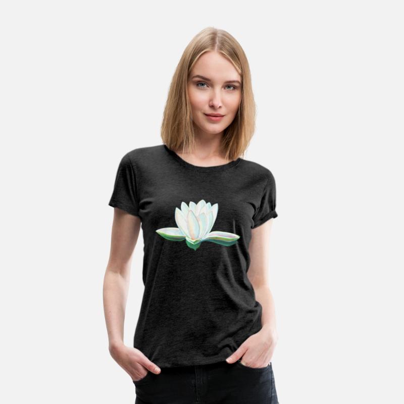 White Lotus Flower Illustration