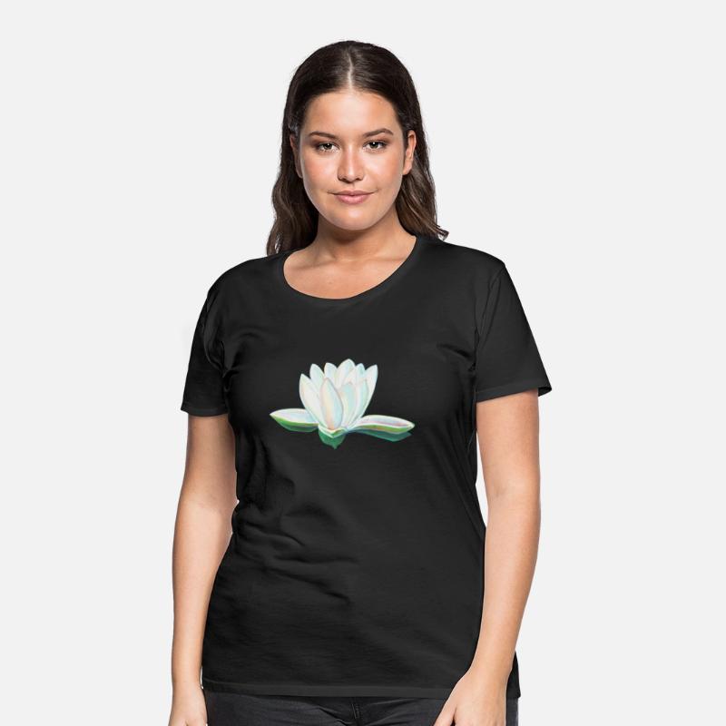 White Lotus Flower Illustration