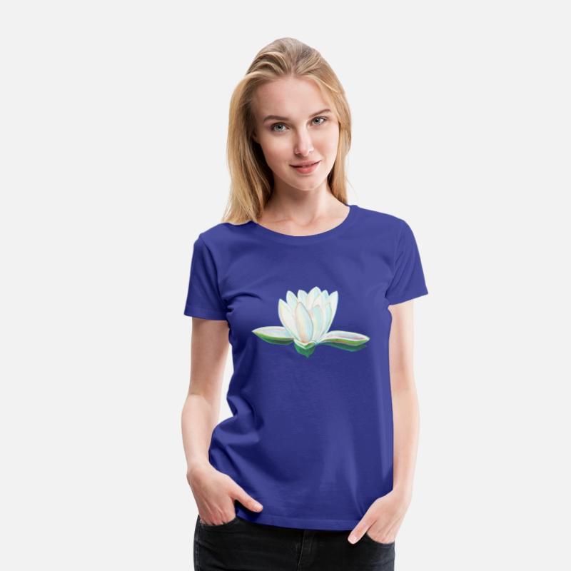 White Lotus Flower Illustration