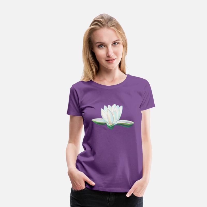 White Lotus Flower Illustration