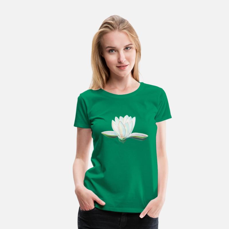 White Lotus Flower Illustration