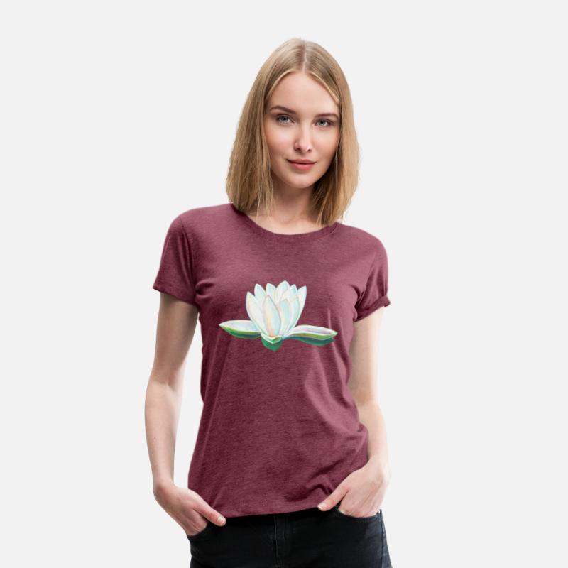 White Lotus Flower Illustration