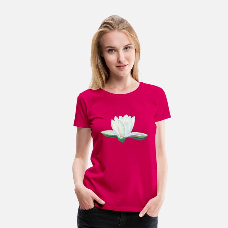 White Lotus Flower Illustration