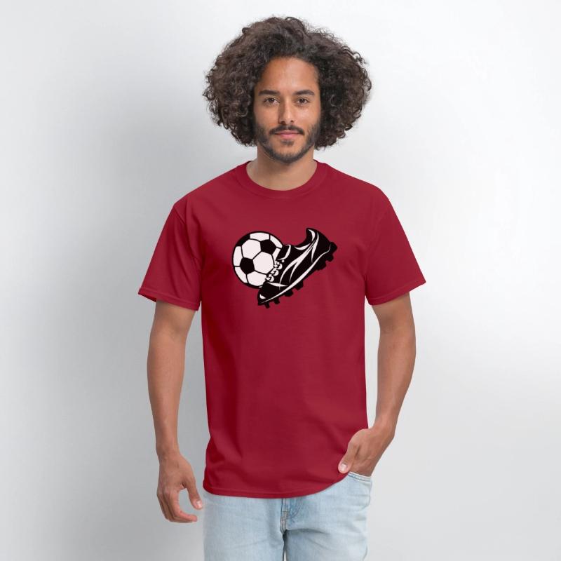 White soccer ball with soccer shoe