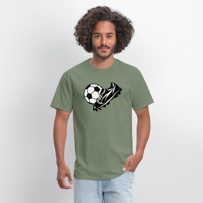 White soccer ball with soccer shoe