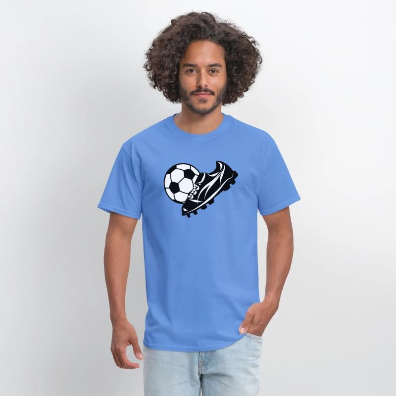 White soccer ball with soccer shoe