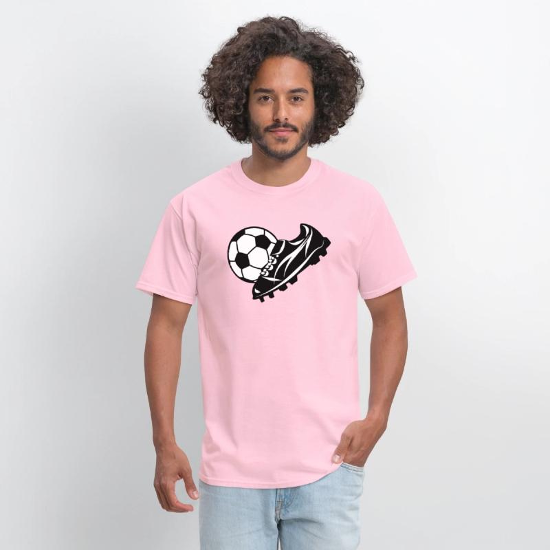 White soccer ball with soccer shoe