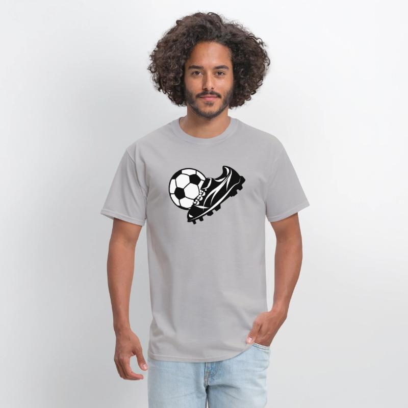 White soccer ball with soccer shoe