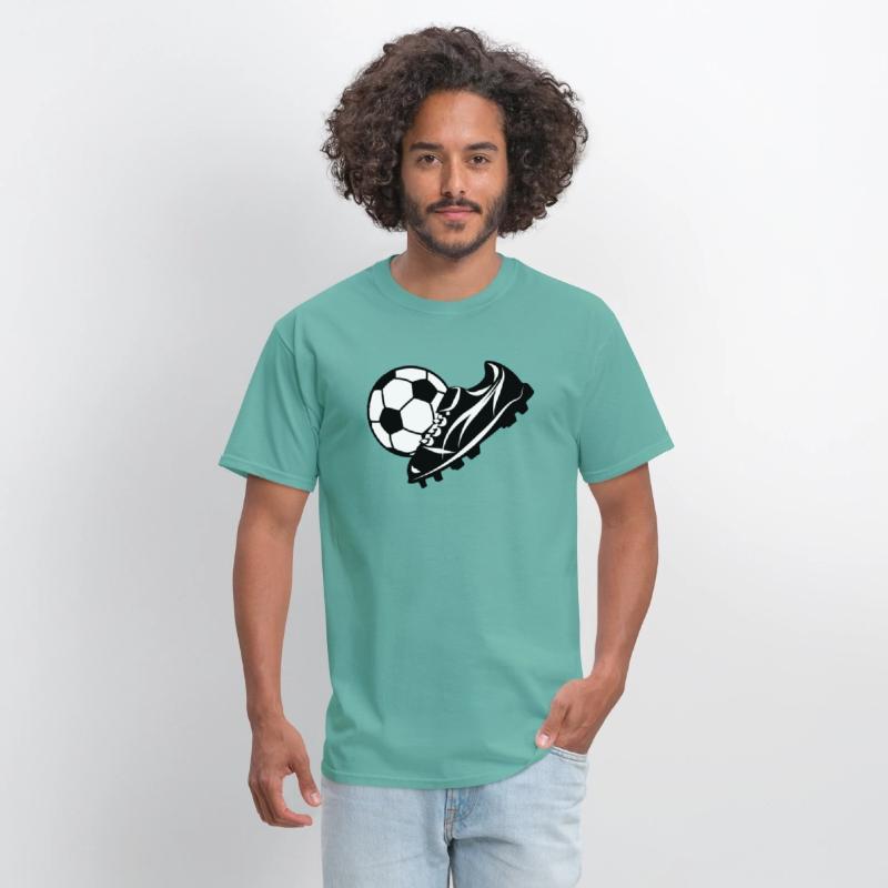 White soccer ball with soccer shoe