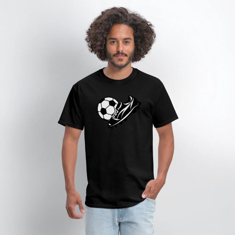 White soccer ball with soccer shoe