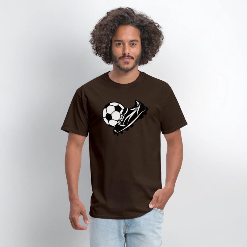 White soccer ball with soccer shoe