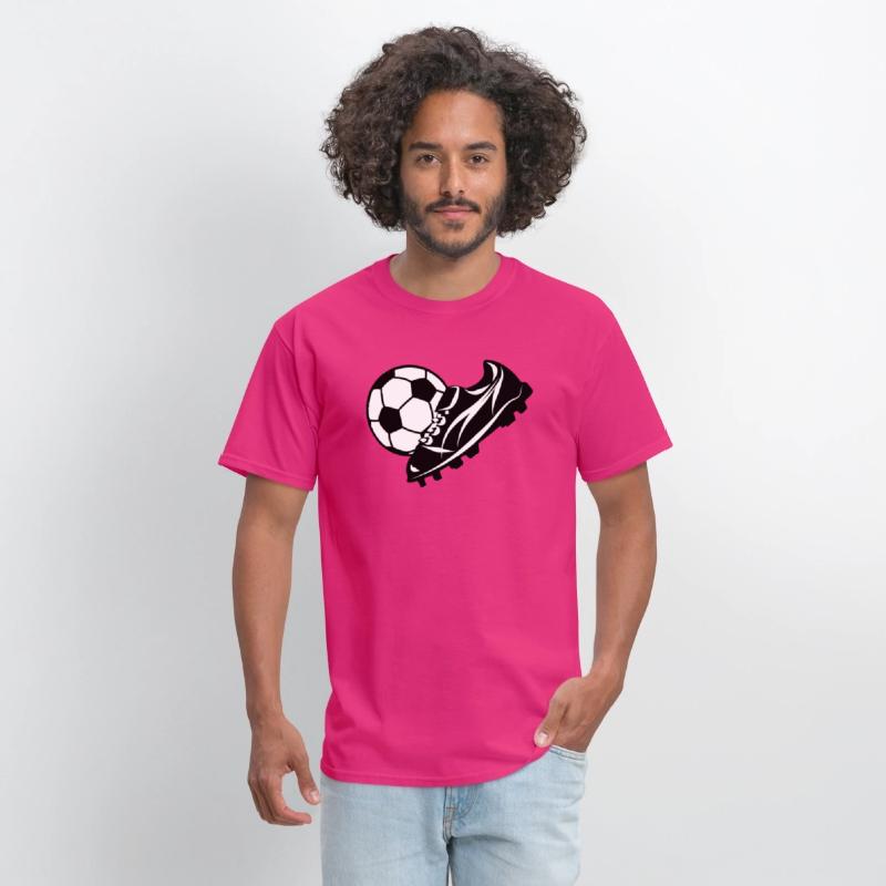 White soccer ball with soccer shoe