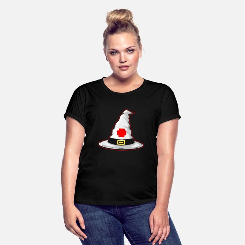 Witch Hat With Cross In Red On It Wonderhealer