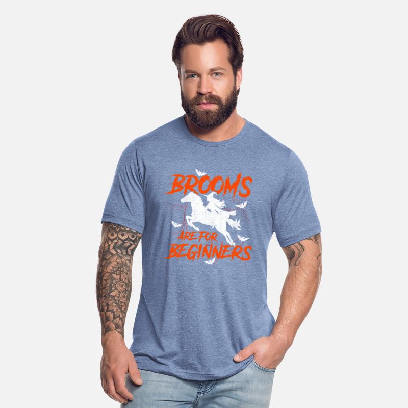 Witch rides horse on Halloween