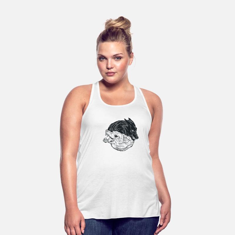 Wolf yin yang meditation philosophy symbol