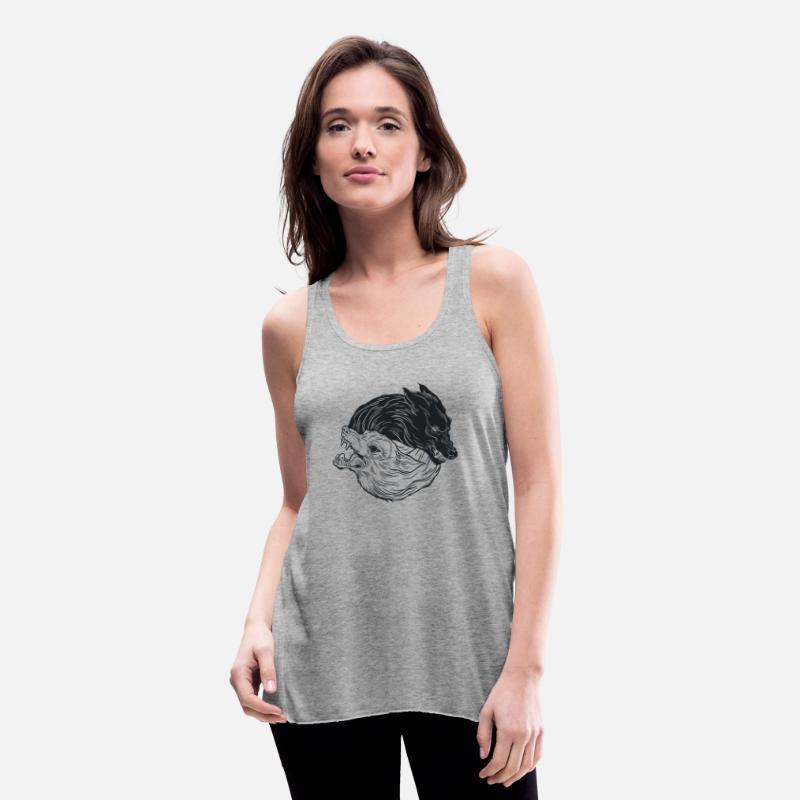 Wolf yin yang meditation philosophy symbol