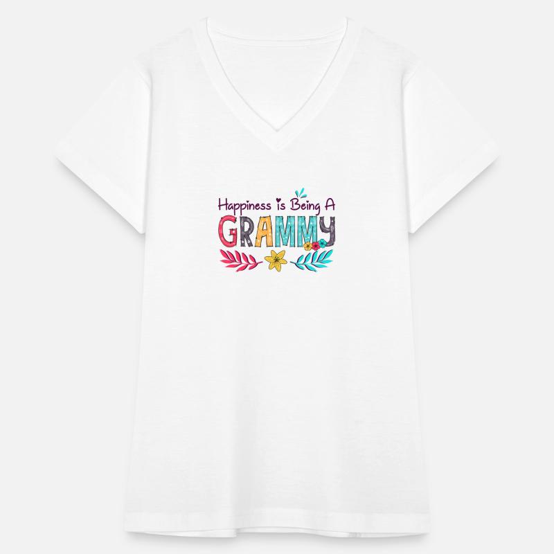 Womens Happiness is being a Grammy Floral