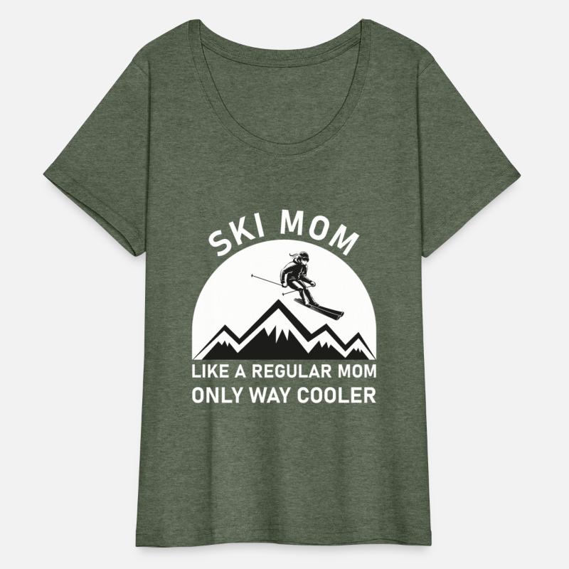 Womens Ski Mom Skiing