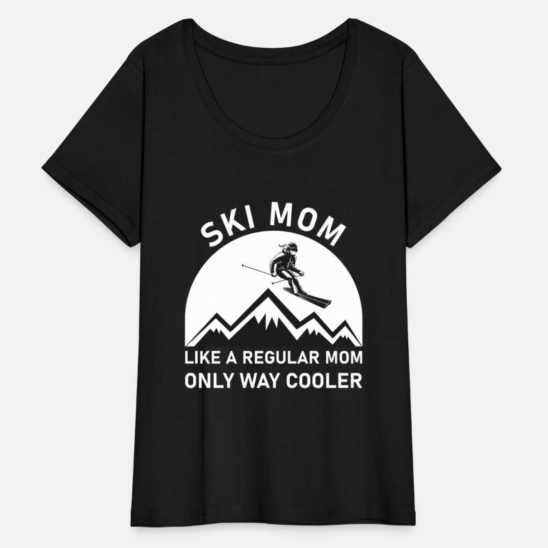 Womens Ski Mom Skiing
