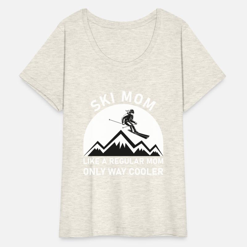 Womens Ski Mom Skiing