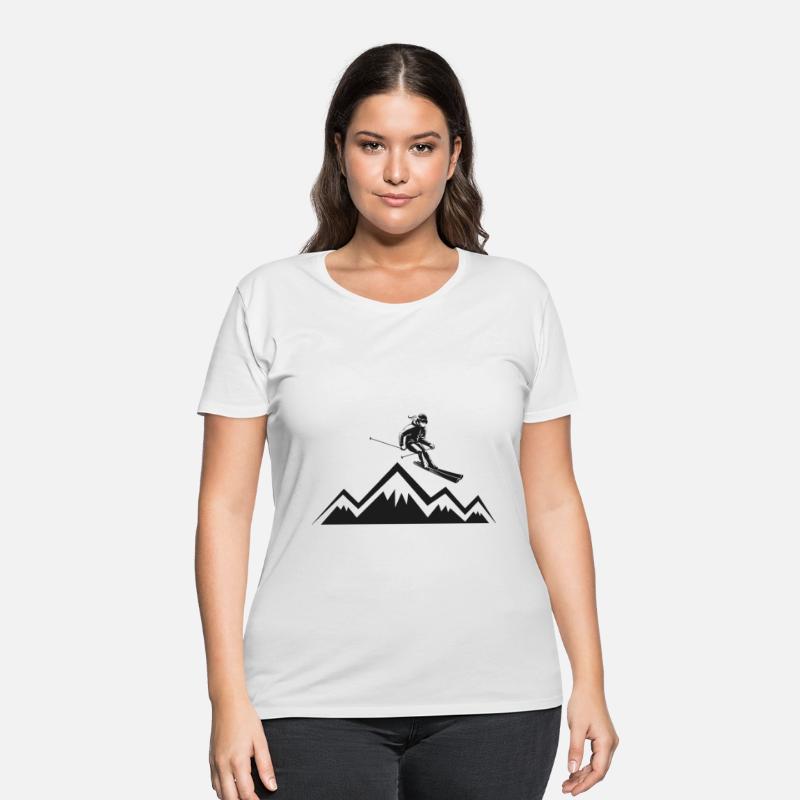 Womens Ski Mom Skiing